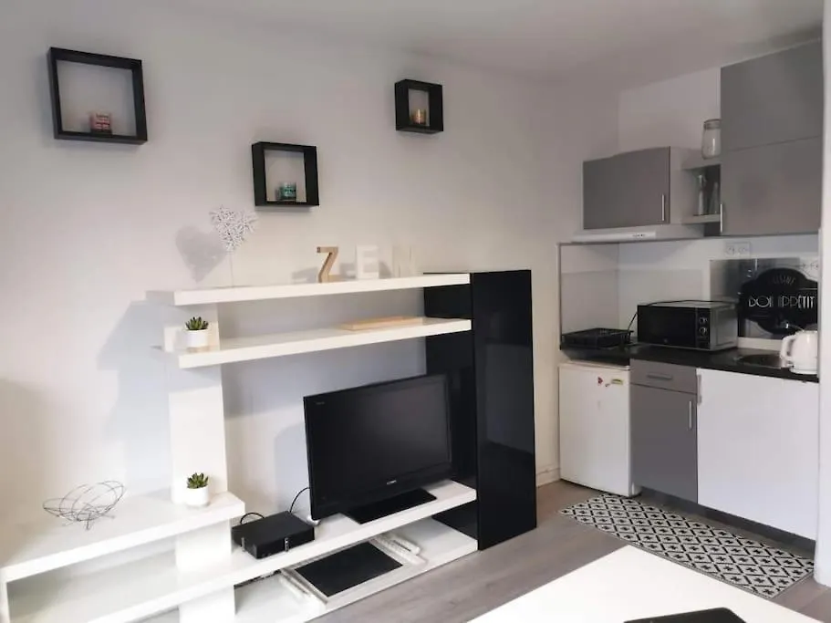 Tres Joli Studio,Bien Equipe Terrasse,Internet contacts